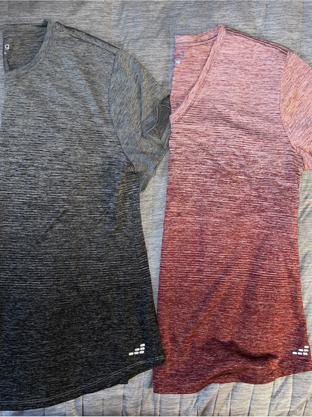 bcg Short Sleeve Athletic Tee Duo - Gray & Maroon